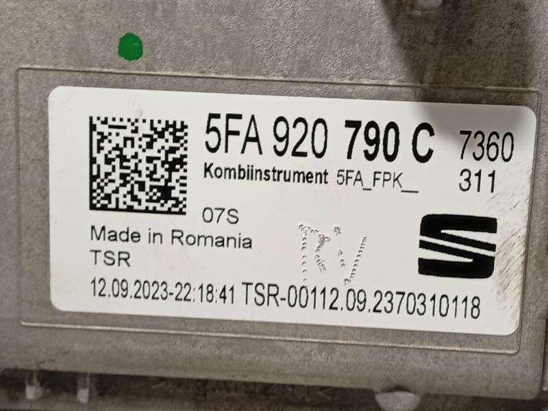 Recambio de cuadro instrumentos para seat leon (kl1, klg) 1.5 tsi referencia OEM IAM 5FA920790C - Gris 6