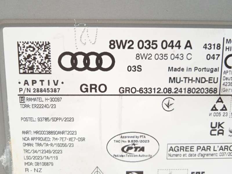 Recambio de sistema navegacion gps para audi a4 b9 avant (8w5, 8wd) 35 tdi mild hybrid referencia OEM IAM 8W2035044A 8W2035043C - Gris 5