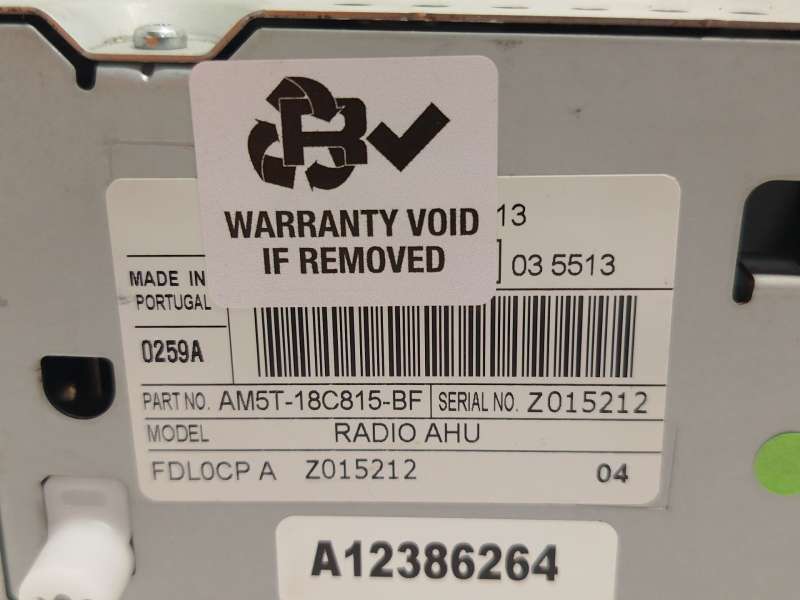 Recambio de sistema audio / radio cd para ford grand c-max (dxa/cb7, dxa/ceu) 1.6 tdci referencia OEM IAM AM5T18C815BF 2277323 - Plata 5