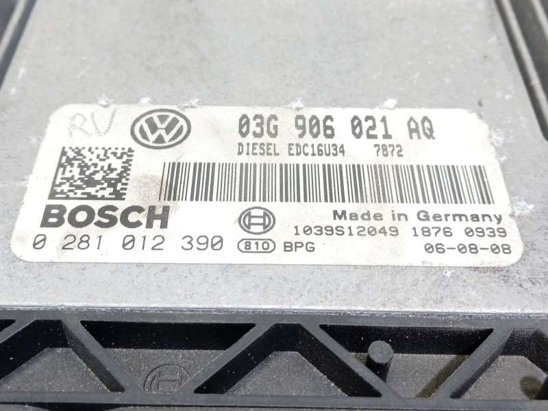 Recambio de centralita motor uce para volkswagen caddy iii furgón/monospace (2ka, 2kh, 2ca, 2ch) 1.9 tdi referencia OEM IAM 03G9 - Blanco 4