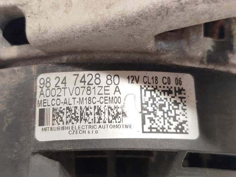 Recambio de alternador para citroën berlingo furgón/monospace (k9) 1.5 bluehdi 75 referencia OEM IAM 9824742880  A002TV0781ZE 4