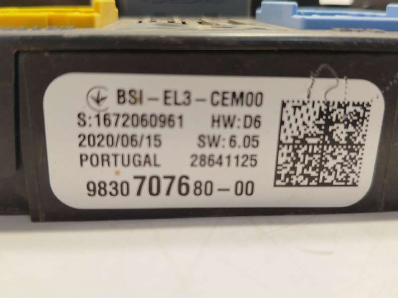 Recambio de caja reles / fusibles para citroën berlingo furgón/monospace (k9) 1.5 bluehdi 75 referencia OEM IAM 9830707680 16351 4