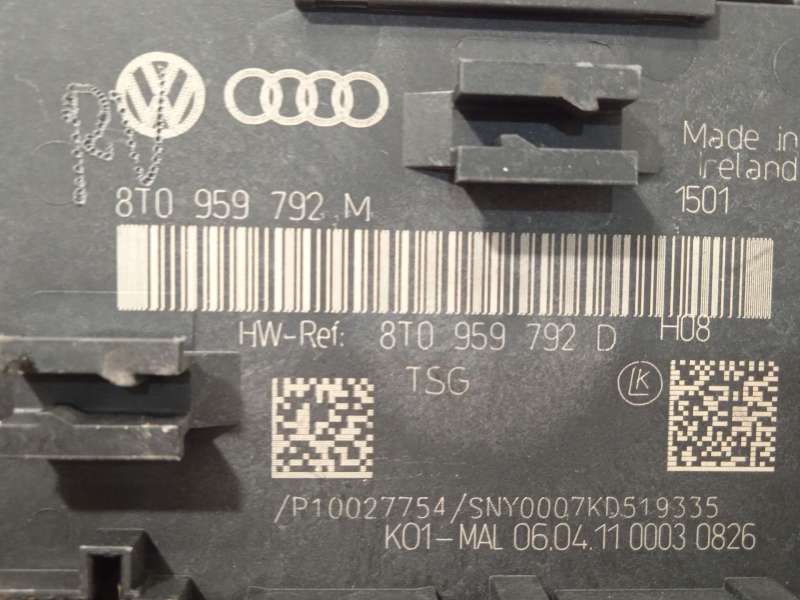 Recambio de modulo confort para audi a4 b8 (8k2) 2.0 tdi referencia OEM IAM 8T0959792M - Negro 3