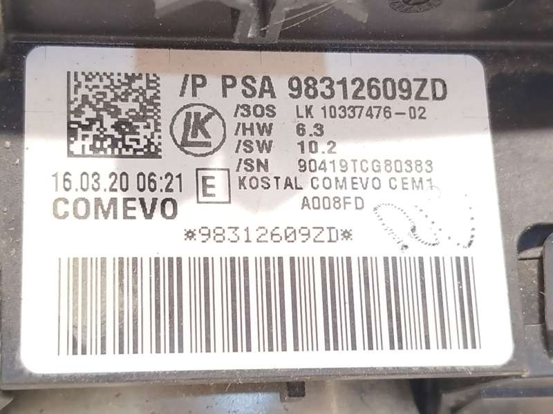 Recambio de mando intermitentes para citroën berlingo furgón/monospace (k9) 1.5 bluehdi 75 referencia OEM IAM 98312609ZD 6