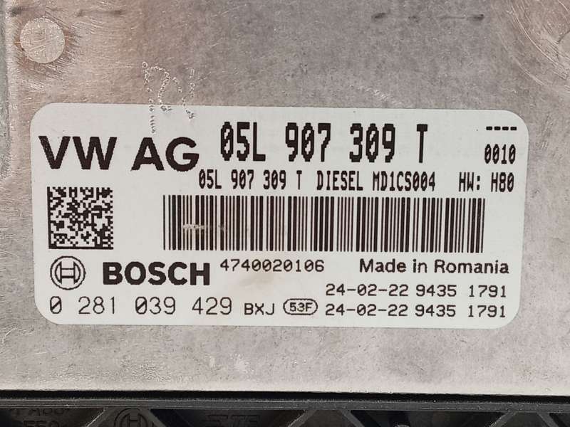 Recambio de centralita motor uce para audi q2 (gab, gag) 2.0 tdi referencia OEM IAM 05L907309T  0281039429 5