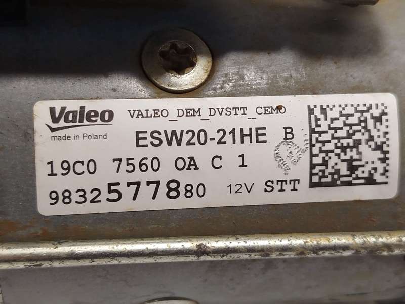 Recambio de motor arranque para citroën berlingo furgón/monospace (k9) 1.5 bluehdi 75 referencia OEM IAM 9832577880  ESW2021HE 5