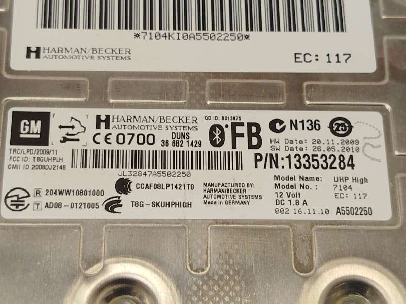 Recambio de modulo electronico para opel astra j sports tourer (p10) 1.7 cdti (35) referencia OEM IAM 13353284 4