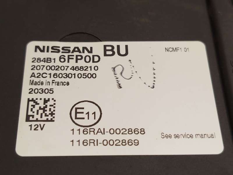 Recambio de modulo electronico para nissan qashqai ii (j11, j11_) 1.5 dci referencia OEM IAM 284B16FP0D  A2C1603010500 - Blanco 4