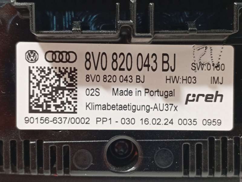 Recambio de mando climatizador para audi q2 (gab, gag) 2.0 tdi referencia OEM IAM 8V0820043BJIMJ 6