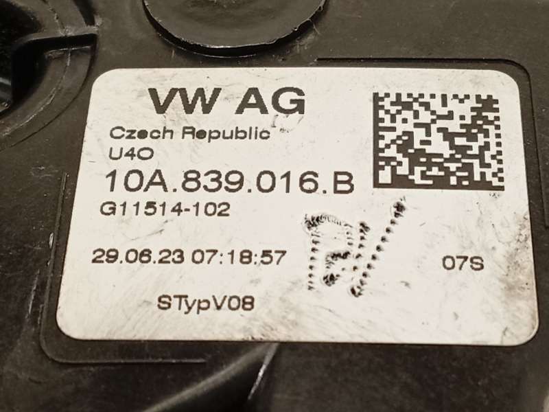 Recambio de cerradura puerta trasera derecha para volkswagen polo vi (aw1, bz1, ae1, bz3) 1.0 tsi referencia OEM IAM 10A839016B 4