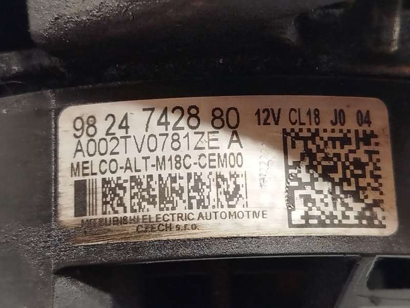 Recambio de alternador para peugeot partner furgón/monospace (k9) 1.5 bluehdi 100 referencia OEM IAM 9824742880  A002TV0781ZE - Blanco 4