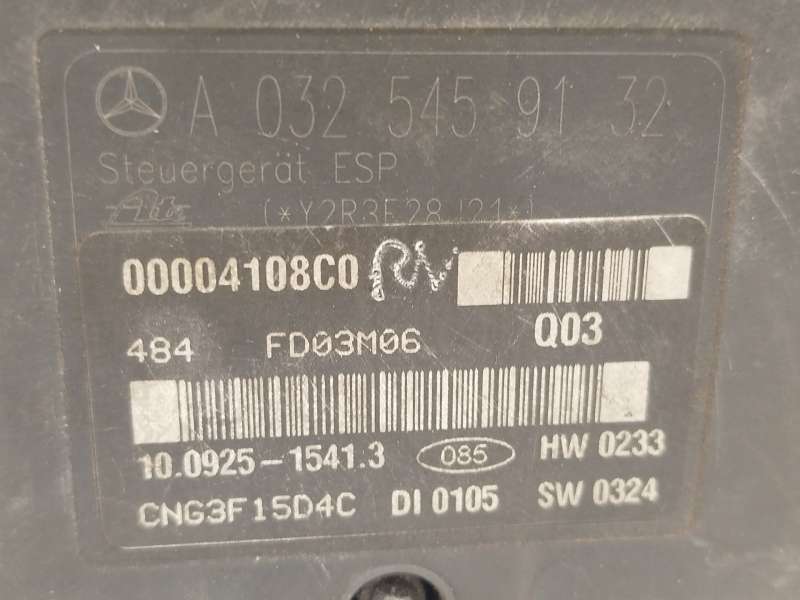 Recambio de abs para mercedes-benz clase c (w203) c 220 cdi (203.006) referencia OEM IAM A0044312912 A0325459132 10020403854 - Negro 6