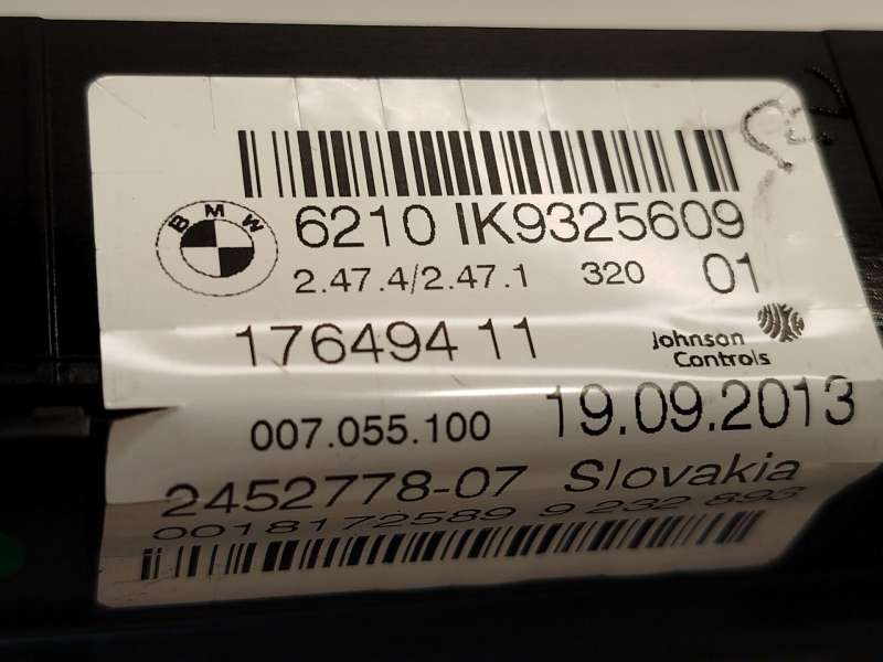 Recambio de cuadro instrumentos para bmw 4 coupé (f32, f82) 420 d referencia OEM IAM 62109325609 - Blanco 7
