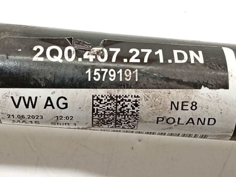 Recambio de transmision delantera izquierda para volkswagen polo vi (aw1, bz1, ae1, bz3) 1.0 tsi referencia OEM IAM 2Q0407271DN 4