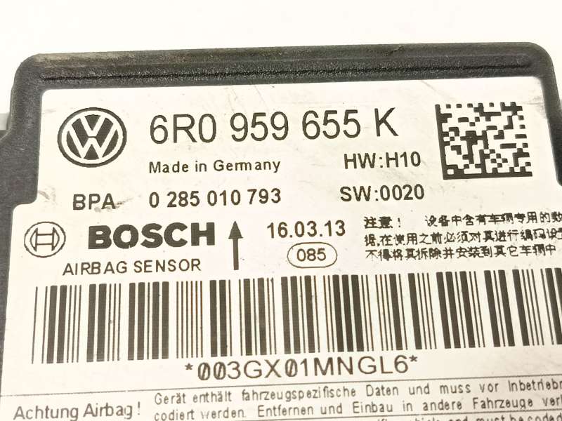 Recambio de centralita airbag para seat ibiza iv (6j5, 6p1) 1.2 tsi referencia OEM IAM 6R0959655K000 6R0959655K 0285010793 5