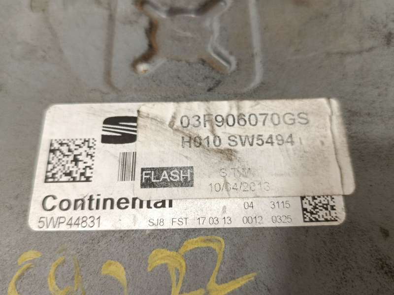 Recambio de centralita motor uce para seat ibiza iv (6j5, 6p1) 1.2 tsi referencia OEM IAM 03F906070GS  5WP44831 5