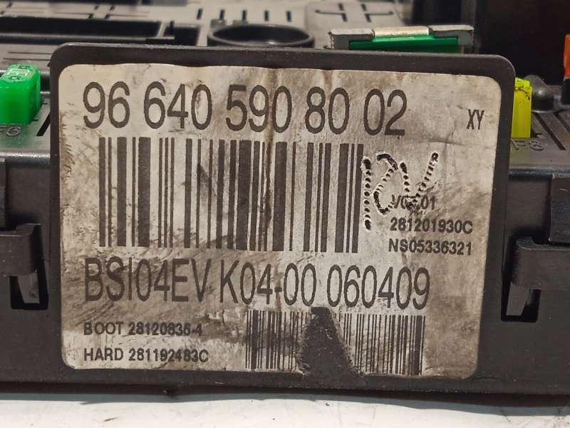 Recambio de caja reles / fusibles para citroën c4 grand picasso i (ua_) 1.6 hdi referencia OEM IAM 9664059080 657064 4