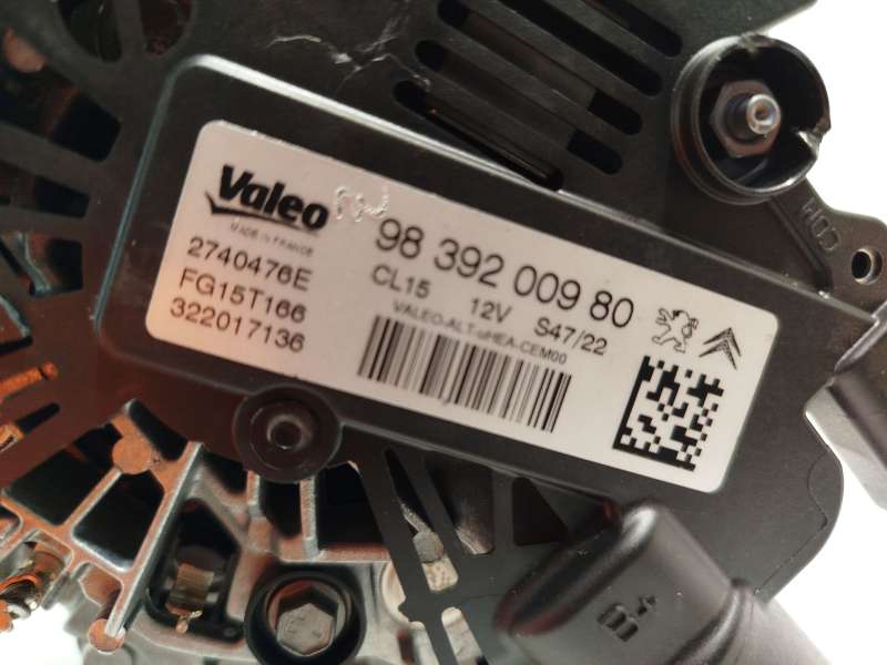 Recambio de alternador para peugeot 3008 ii suv (mc_, mr_, mj_, m4_) 1.6 puretech 180 (m45gfr, m45gfu) referencia OEM IAM 983920 5