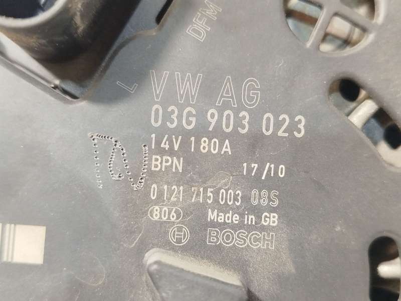 Recambio de alternador para volkswagen passat b6 (3c2) 2.0 tdi referencia OEM IAM 03G903023  0121715003 - Azul 4
