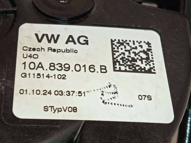 Recambio de cerradura puerta trasera derecha para seat ibiza v (kj1, kjg) 1.0 tsi referencia OEM IAM 10A839016B - Blanco 4