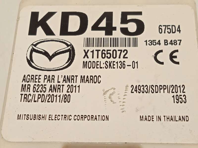 Recambio de modulo electronico para mazda cx-5 (ke, gh) 2.2 d (ke2fw) referencia OEM IAM KD45675D4  X1T65072 - Rojo 4