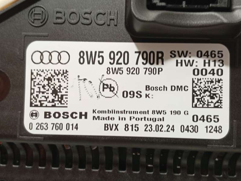 Recambio de cuadro instrumentos para audi a5 sportback (f5a, f5f) 35 tdi referencia OEM IAM 8W5920790R 8W5920790P 0263760014 - Blanco 6