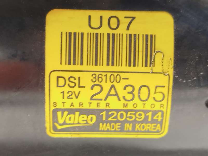 Recambio de motor arranque para hyundai i30 (gd) 1.4 crdi referencia OEM IAM 361002A305  1205914 - Blanco 5