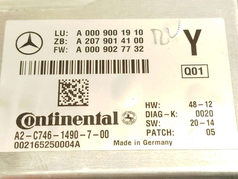 Recambio de modulo electronico para mercedes-benz gle coupe (c292) 350 d 4-matic (292.323, 292.324) referencia OEM IAM A00090019 6