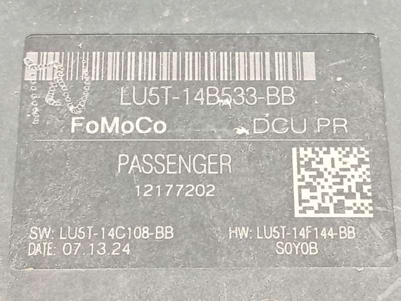 Recambio de modulo confort para ford transit courier b460 furgón/monospace 1.5 ecoblue referencia OEM IAM LU5T14B533BB 2804114 4
