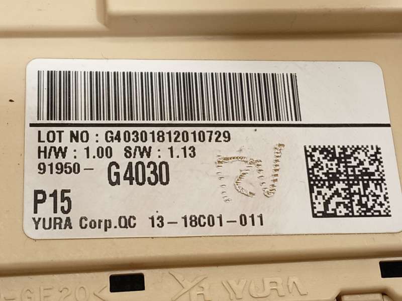 Recambio de caja reles / fusibles para hyundai i30 (pde, pd, pden) 1.6 crdi referencia OEM IAM 91950G4030 4