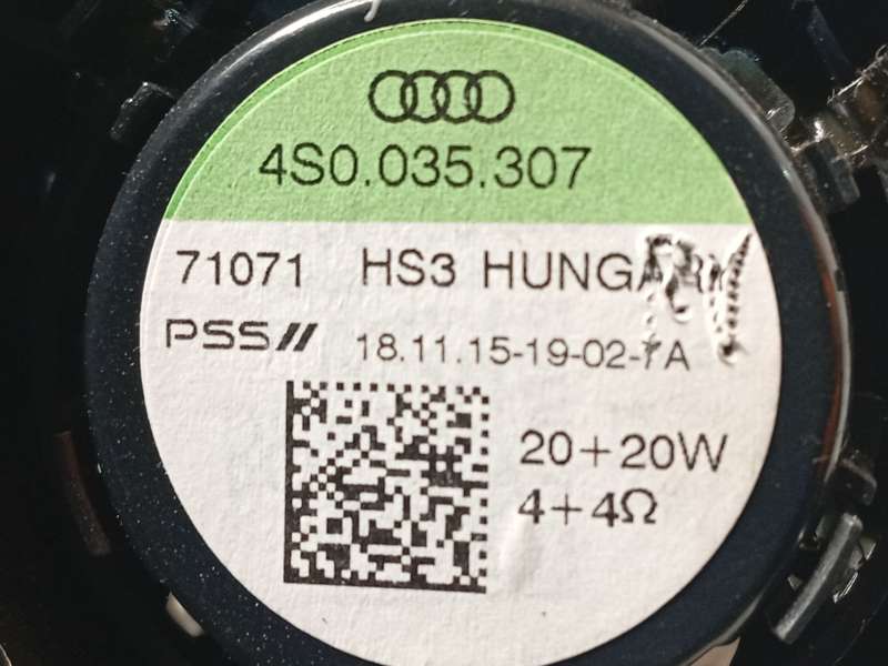 Recambio de altavoz para audi r8 (4s3, 4sp) 5.2 fsi quattro referencia OEM IAM 4S0035307 - Amarillo 5