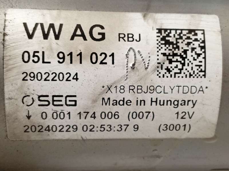Recambio de motor arranque para audi a5 sportback (f5a, f5f) 35 tdi referencia OEM IAM 05L911021  0001174006 - Blanco 5