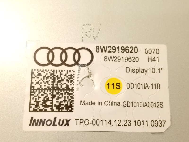Recambio de pantalla multifuncion para audi a5 sportback (f5a, f5f) 35 tdi referencia OEM IAM 8W2919620 - Blanco 5