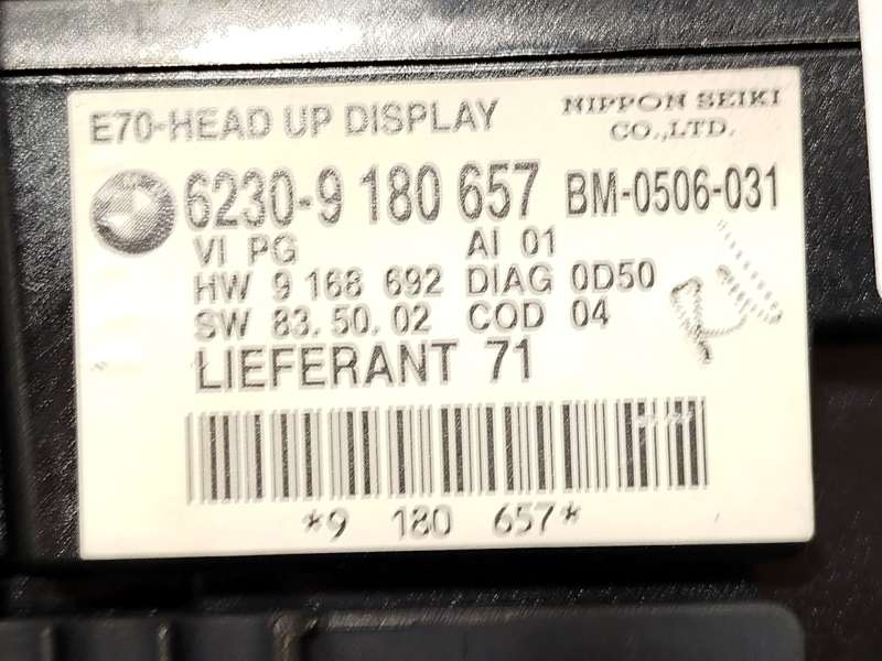 Recambio de pantalla multifuncion para bmw x5 (e70) xdrive 48 i referencia OEM IAM 62309180657 - Negro 5