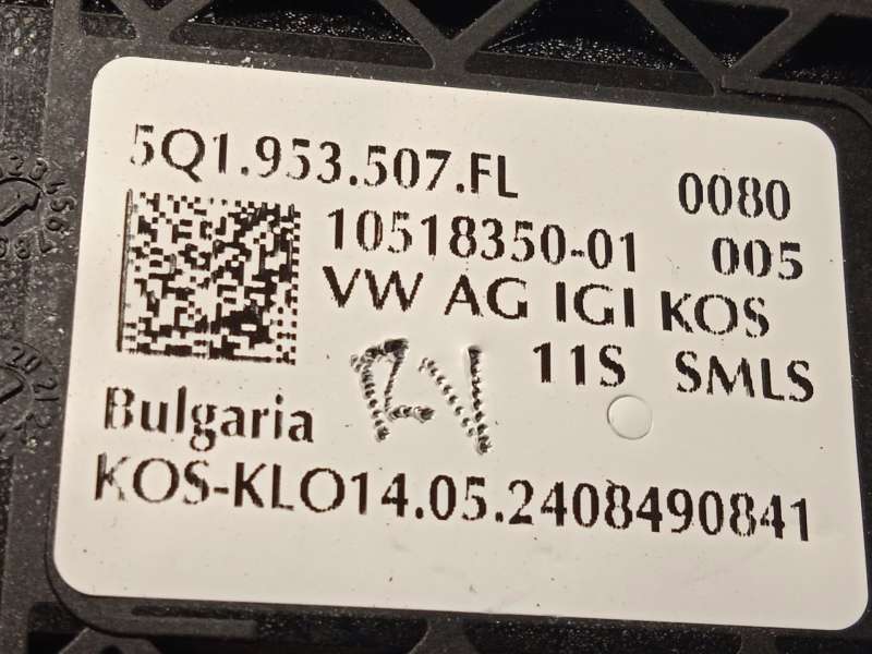 Recambio de mando intermitentes para seat leon (kl1, klg) 1.0 tsi referencia OEM IAM 5Q1953507FL 5Q1953507FLIGI - Azul 6