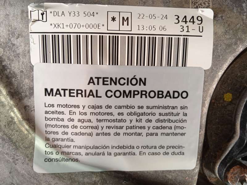 Recambio de motor completo para seat leon (kl1, klg) 1.0 tsi referencia OEM IAM DLA DLAA - Azul 9
