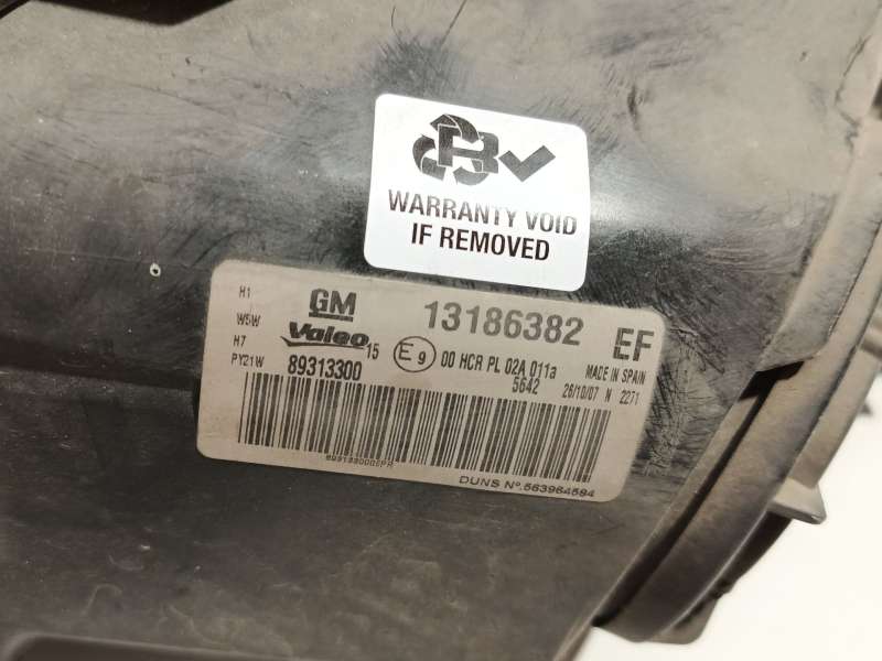 Recambio de faro derecho para opel corsa d (s07) 1.4 (l08, l68) referencia OEM IAM 13186382 93189358 89313300 - Azul 5