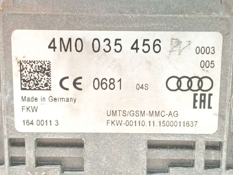 Recambio de modulo electronico para audi r8 (4s3, 4sp) 5.2 fsi quattro referencia OEM IAM 4M0035456 4M0035456B - Amarillo 4