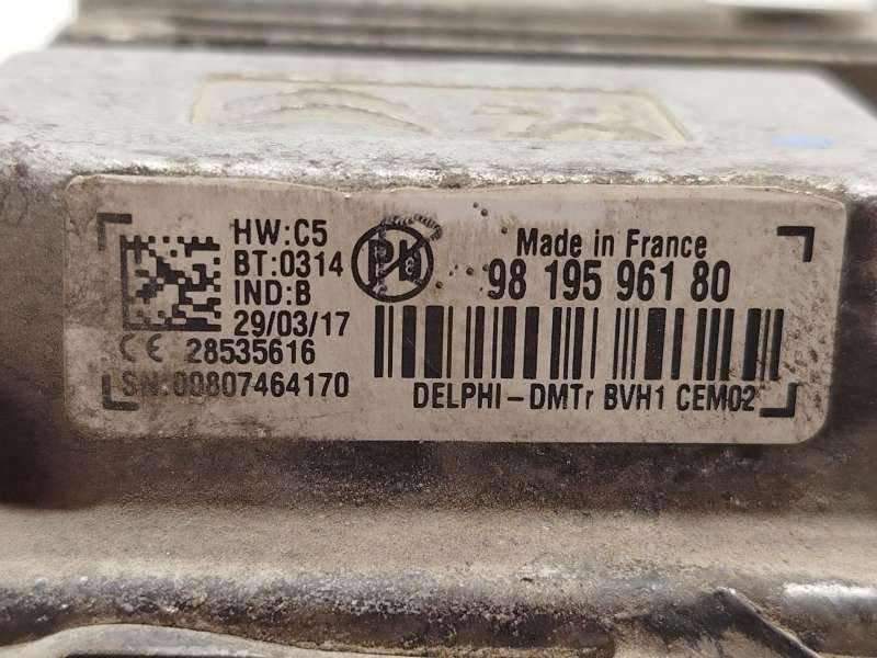 Recambio de modulo electronico para citroën c3 iii (sx) 1.6 bluehdi 75 referencia OEM IAM 9819596180 - Plata 4