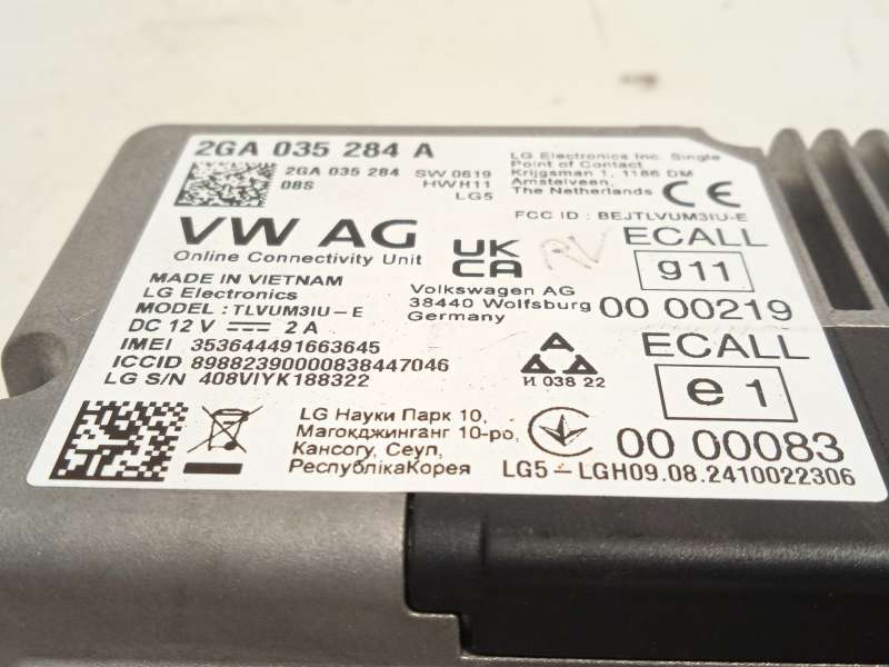 Recambio de modulo electronico para audi a1 sportback (gba) 30 tfsi referencia OEM IAM 2GA035284A - Gris 4