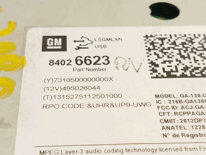 Recambio de sistema navegacion gps para opel zafira tourer c (p12) 1.6 cdti (75) referencia OEM IAM 84026623 - Marron 4
