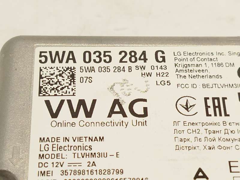 Recambio de modulo electronico para audi a1 allstreet (gbh) 30 tfsi referencia OEM IAM 5WA035284G - Gris 4