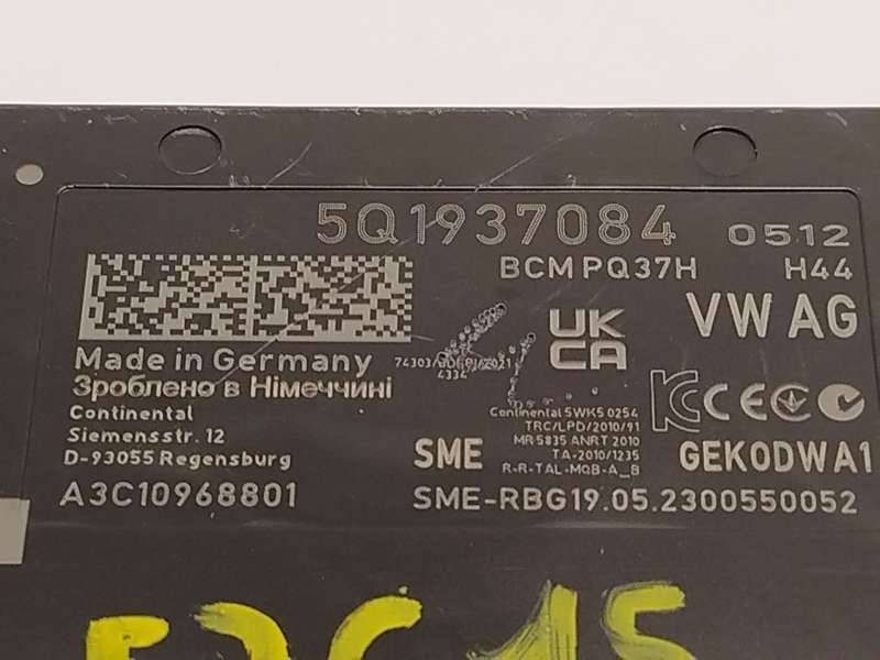 Recambio de modulo electronico para audi a1 allstreet (gbh) 30 tfsi referencia OEM IAM 5Q1937084  A3C10968801 - Gris 3