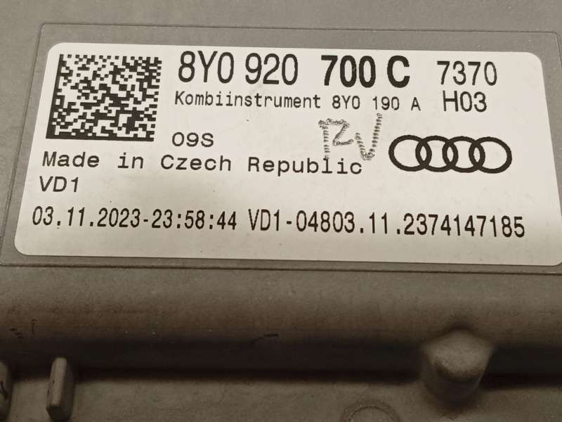 Recambio de cuadro instrumentos para audi a3 sportback (8ya, 8yf) 30 tfsi referencia OEM IAM 8Y0920700C - Gris 6