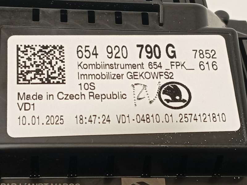 Recambio de cuadro instrumentos para skoda kamiq (nw4) 1.5 tsi referencia OEM IAM 654920790G - Gris 6
