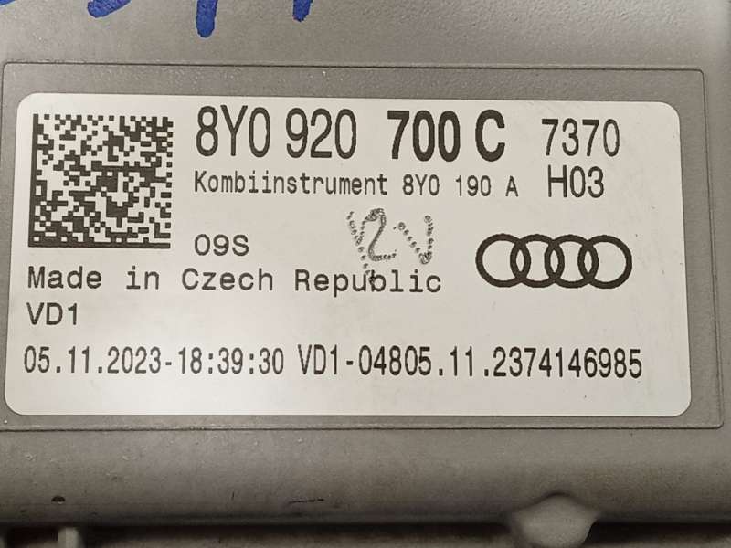 Recambio de cuadro instrumentos para audi a3 sportback (8ya, 8yf) 30 tfsi referencia OEM IAM 8Y0920700C - Gris 6