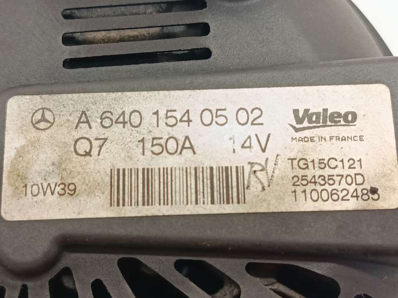 Recambio de alternador para mercedes-benz clase a (w169) a 180 cdi (169.007, 169.307) referencia OEM IAM A6401540502 2543570D TG 5