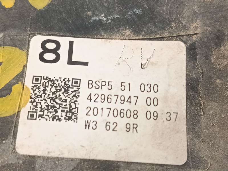 Recambio de faro derecho para mazda 3 sedán (bm_, bn_) 2.0 referencia OEM IAM BSP551030 BSP551031G 6