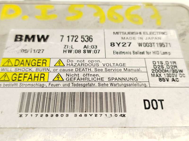 Recambio de centralita faros xenon para bmw 3 (e90) 330 d referencia OEM IAM 7172536  W003T19571 - Negro 3