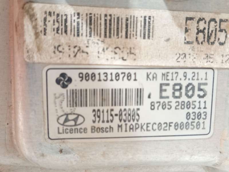 Recambio de centralita motor uce para hyundai i10 ii (ba, ia) 1.2 referencia OEM IAM 3911503805  8705280511 4